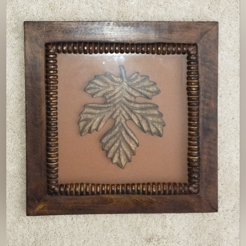Wooden Home Decor With Maple Fall Leaf. Each Sold Separetly $40/Combo 15% Off. 1